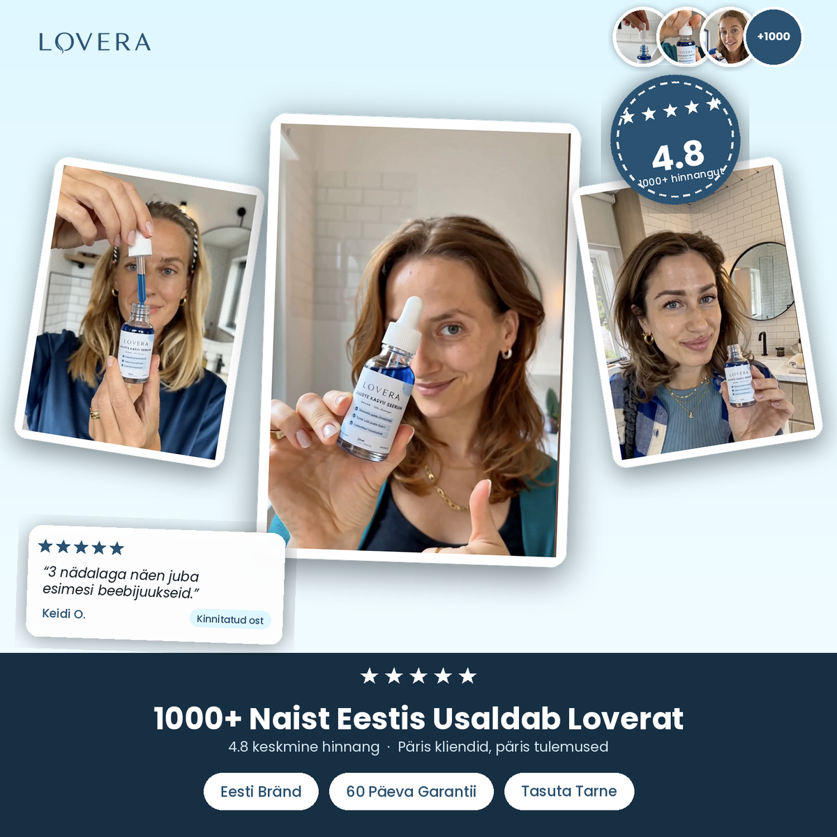 Lovera™ juuste hõrenemise vastane seerum naistele